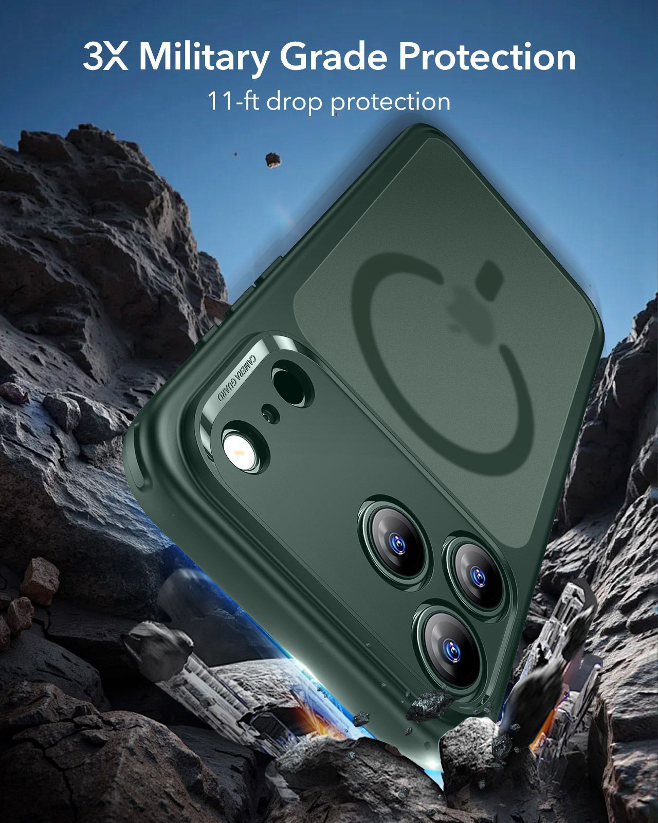 Θήκη ESR Classic Hybrid (Camera Control Button) MagSafe Frosted Green iPhone 17 Pro Max ΘΗΚΕΣ ESR Θήκη ESR Classic Hybrid (Camera Control Button) MagSafe Frosted Green iPhone 17 Pro Max - Image 4