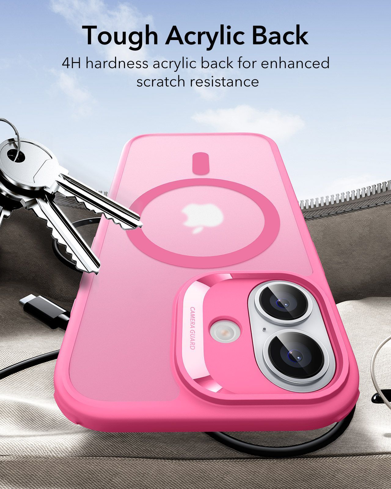 Θήκη ESR Classic Hybrid (Camera Control Button) MagSafe Frosted Pink iPhone 17 ΘΗΚΕΣ ESR Θήκη ESR Classic Hybrid (Camera Control Button) MagSafe Frosted Pink iPhone 17 - Image 2