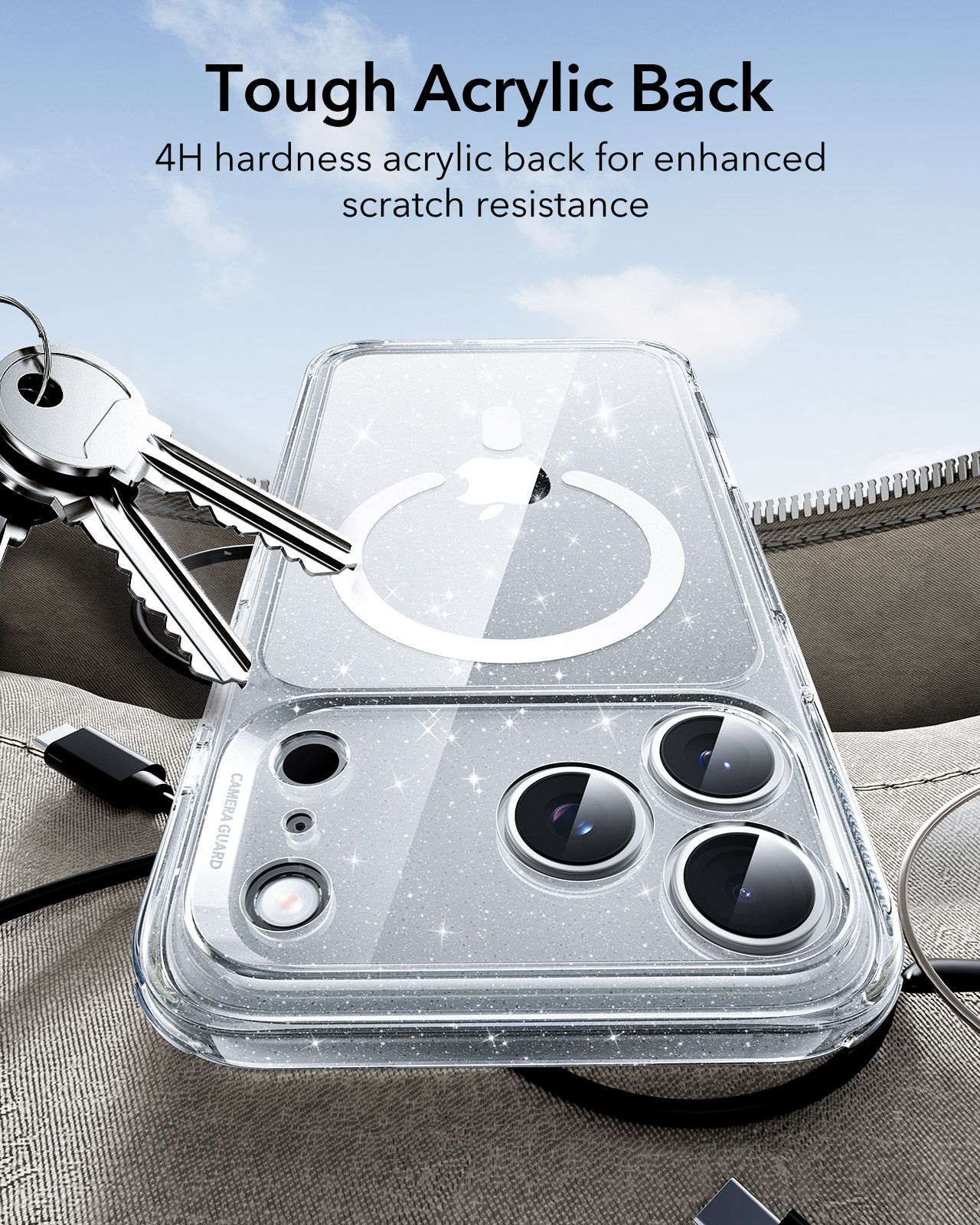 Θήκη ESR Classic Hybrid (Camera Control Button) MagSafe Clear Shimmer iPhone 17 Pro ΘΗΚΕΣ ESR Θήκη ESR Classic Hybrid (Camera Control Button) MagSafe Clear Shimmer iPhone 17 Pro - Image 5