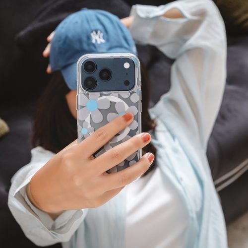 Alternative view of Θήκη SwitchEasy Fleur M Magsafe Blue Grey iPhone 17 Pro Max