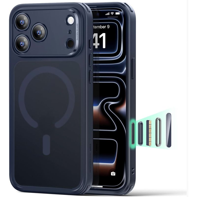 Θήκη ESR Classic Hybrid (Camera Control Button) MagSafe Frosted Blue iPhone 17 Pro Max ΘΗΚΕΣ ESR Θήκη ESR Classic Hybrid (Camera Control Button) MagSafe Frosted Blue iPhone 17 Pro Max