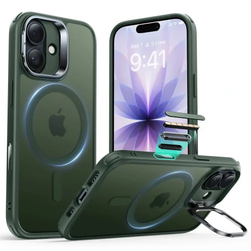 Θήκη ESR Classic Hybrid with Stash Stand (Camera Control Button) HaloLock MagSafe Frosted Green iPhone 17 ΘΗΚΕΣ ESR Θήκη ESR Classic Hybrid with Stash Stand (Camera Control Button) HaloLock MagSafe Frosted Green iPhone 17