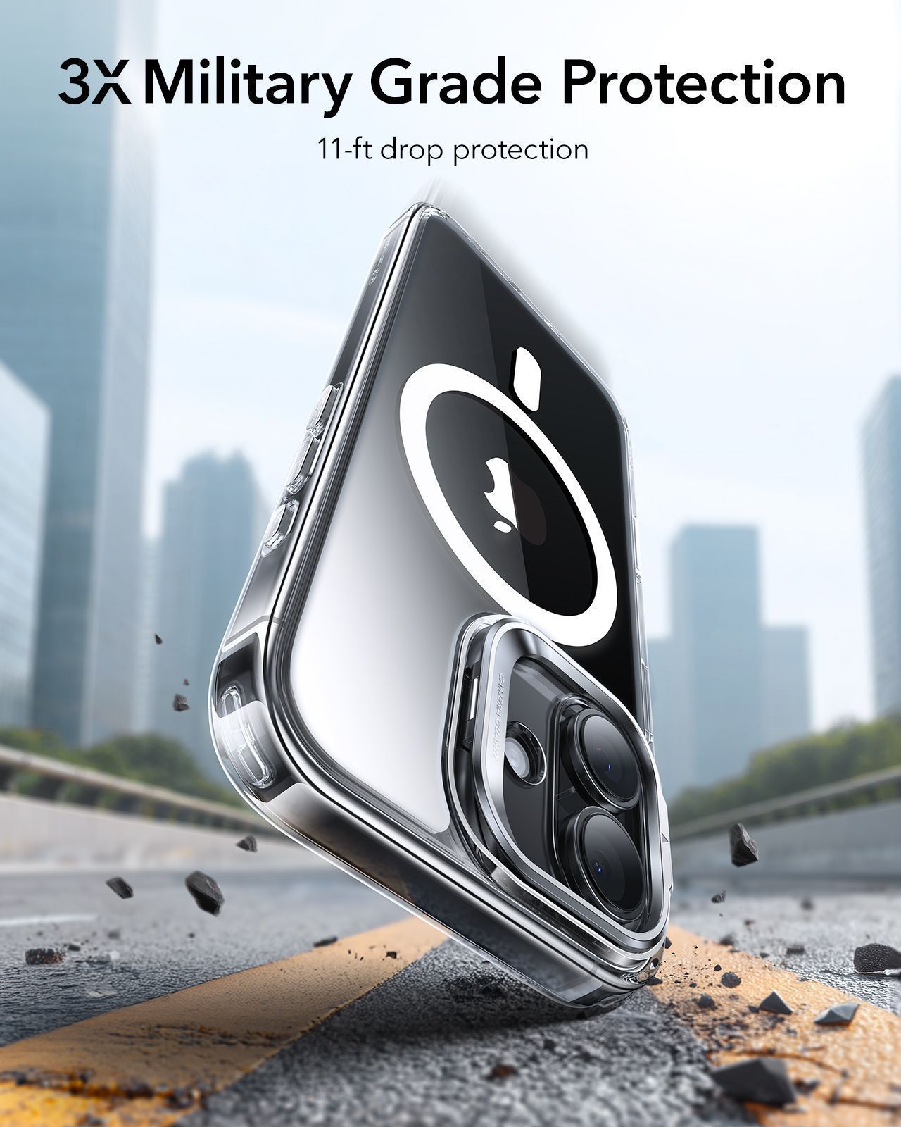 Θήκη ESR Classic Hybrid with Stash Stand (Camera Control Button) HaloLock MagSafe Clear iPhone 17 ΘΗΚΕΣ ESR Θήκη ESR Classic Hybrid with Stash Stand (Camera Control Button) HaloLock MagSafe Clear iPhone 17 - Image 7