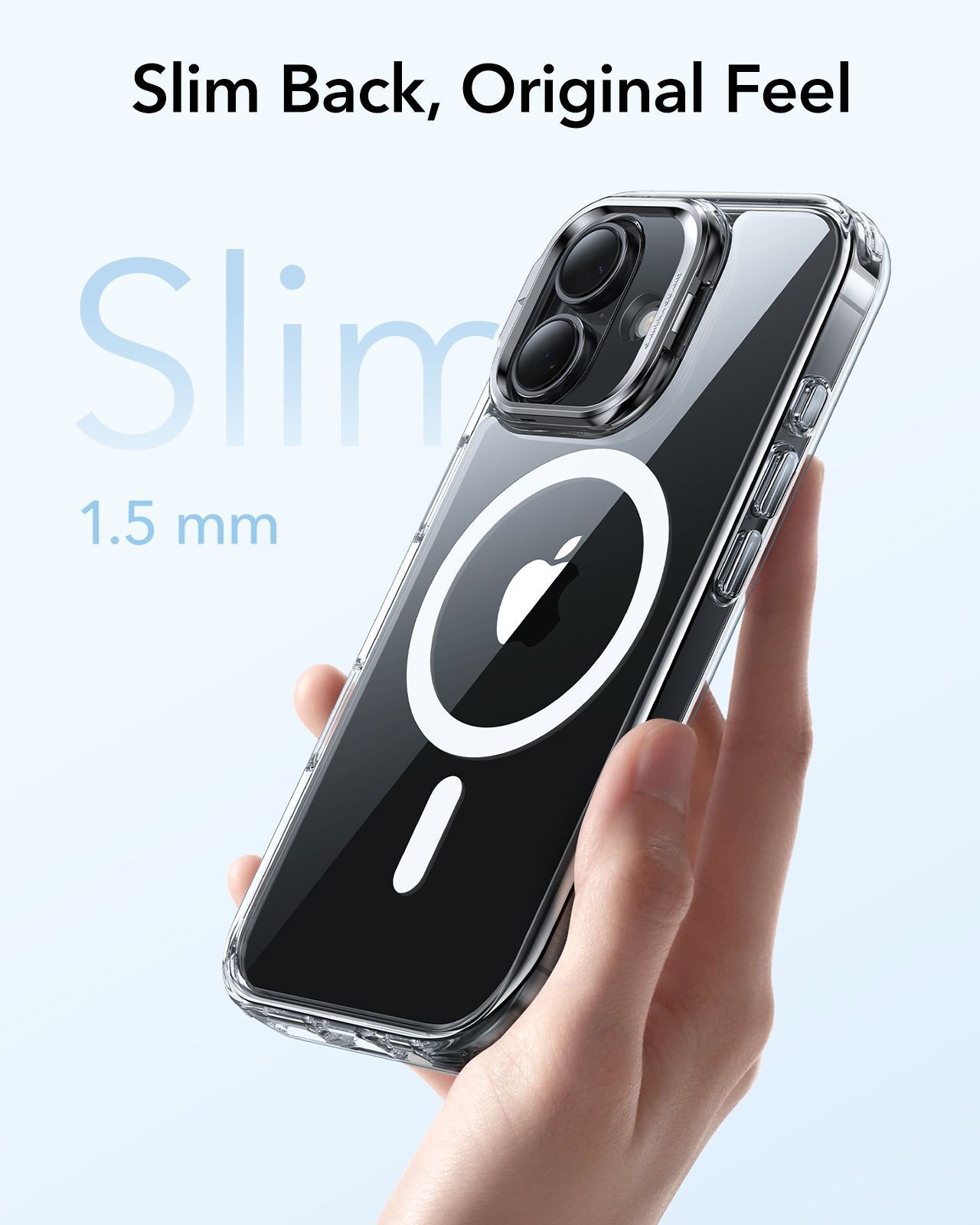 Θήκη ESR Classic Hybrid with Stash Stand (Camera Control Button) HaloLock MagSafe Clear iPhone 17 ΘΗΚΕΣ ESR Θήκη ESR Classic Hybrid with Stash Stand (Camera Control Button) HaloLock MagSafe Clear iPhone 17 - Image 3