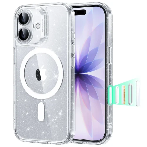 Θήκη ESR Classic Hybrid (Camera Control Button) MagSafe Clear Shimmer iPhone 17 ΘΗΚΕΣ ESR Θήκη ESR Classic Hybrid (Camera Control Button) MagSafe Clear Shimmer iPhone 17