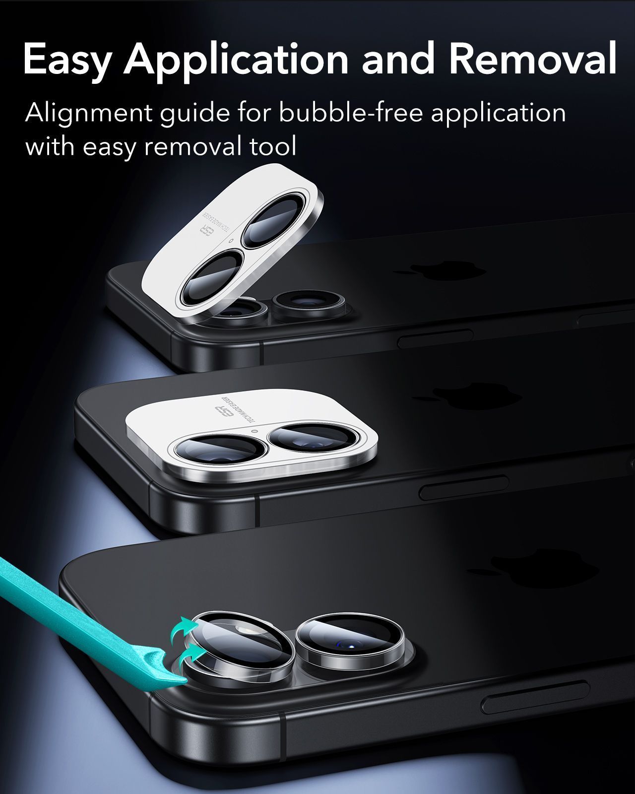 ESR Armorite Tempered Glass Camera Lens Clear iPhone 17/16/16 Plus ΠΡΟΣΤΑΣΙΑ ΟΘΟΝΗΣ ESR ESR Armorite Tempered Glass Camera Lens Clear iPhone 17/16/16 Plus - Image 7