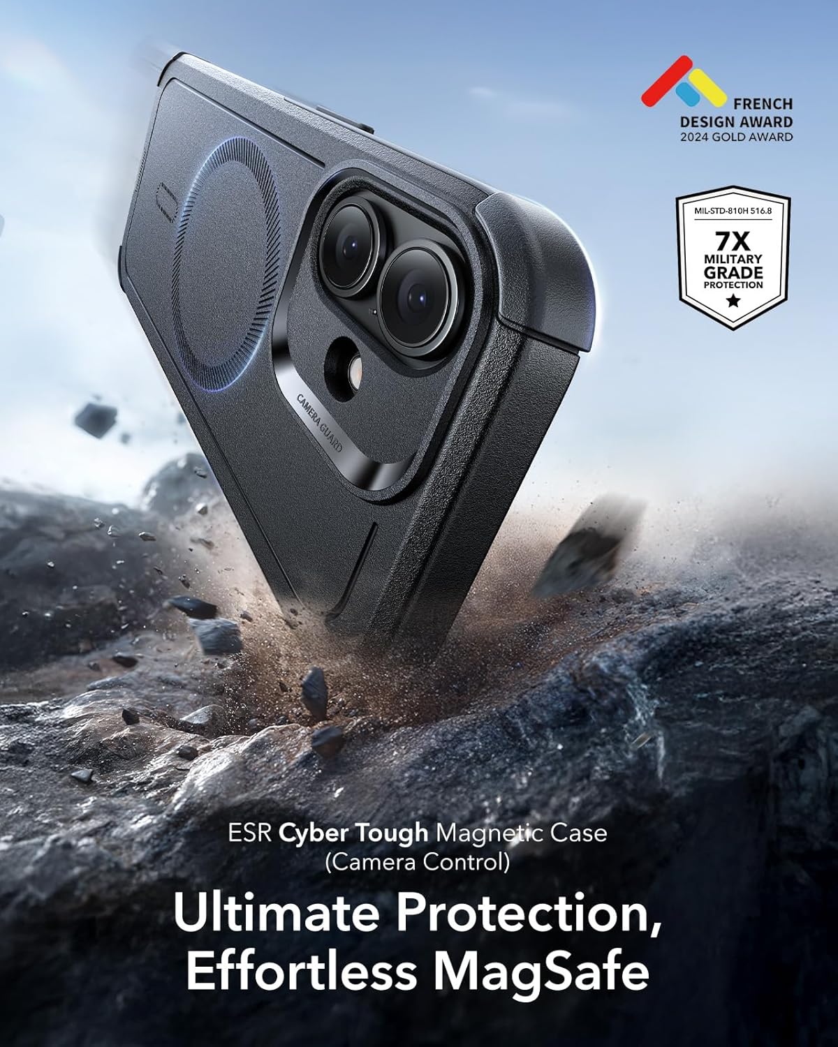 Θήκη ESR Cyber Tough with Camera Control Button Magsafe Black iPhone 17 ΘΗΚΕΣ ESR Θήκη ESR Cyber Tough with Camera Control Button Magsafe Black iPhone 17 - Image 6