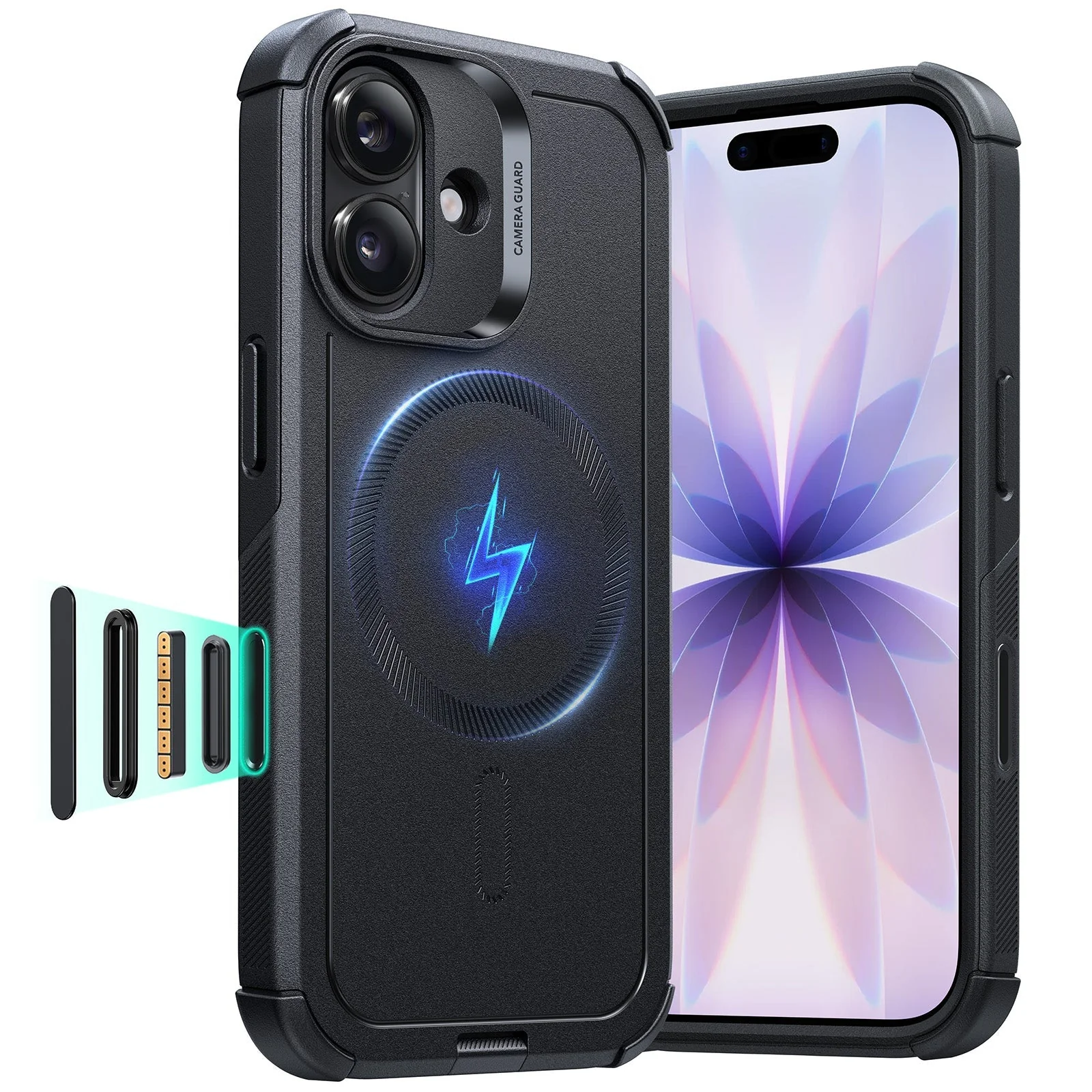 Θήκη ESR Cyber Tough with Camera Control Button Magsafe Black iPhone 17 ΘΗΚΕΣ ESR Θήκη ESR Cyber Tough with Camera Control Button Magsafe Black iPhone 17