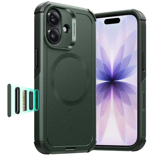 Θήκη ESR Cyber Tough with Camera Control Button Magsafe Green iPhone 17 ΘΗΚΕΣ ESR Θήκη ESR Cyber Tough with Camera Control Button Magsafe Green iPhone 17