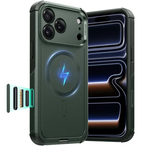 Θήκη ESR Cyber Tough with Camera Control Button Magsafe Green iPhone 17 Pro