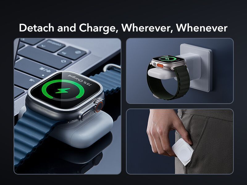 ESR Qi2 MagSafe 3-in-1 Wireless Charging Set White APPLE WATCH ESR ESR Qi2 MagSafe 3-in-1 Wireless Charging Set White - Image 5