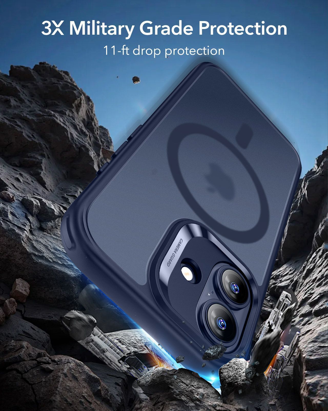 Θήκη ESR Classic Hybrid (Camera Control Button) MagSafe Frosted Blue iPhone 17 ΘΗΚΕΣ ESR Θήκη ESR Classic Hybrid (Camera Control Button) MagSafe Frosted Blue iPhone 17 - Image 2