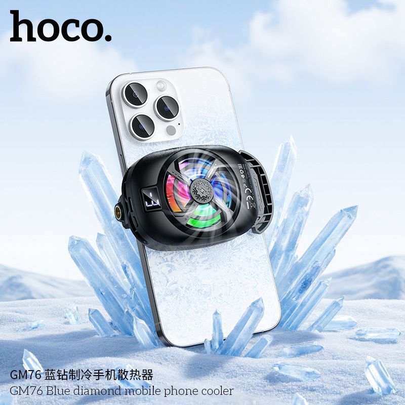 Hoco Mobile Phone Cooler – Power Cooling Blue (GM76) GADGETS Hoco Hoco Mobile Phone Cooler – Power Cooling Blue (GM76) - Image 4