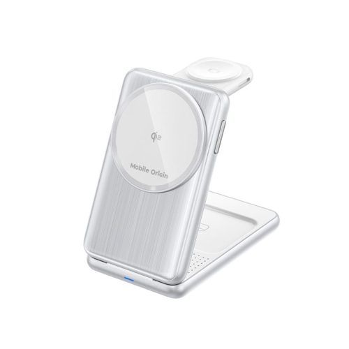 Alternative view of Mobile Origin 3in1 Foldable Qi2 Charger Silver (PW8)