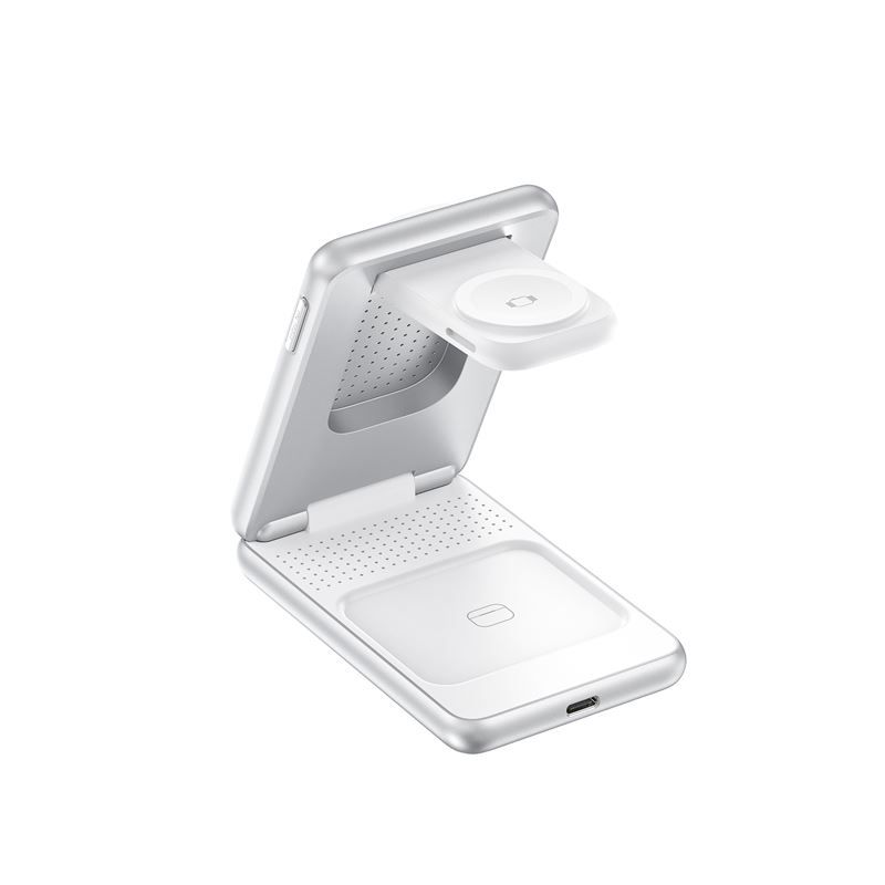 Mobile Origin 3in1 Foldable Qi2 Charger Silver (PW8) APPLE WATCH Mobile Origin Mobile Origin 3in1 Foldable Qi2 Charger Silver (PW8) - Image 4