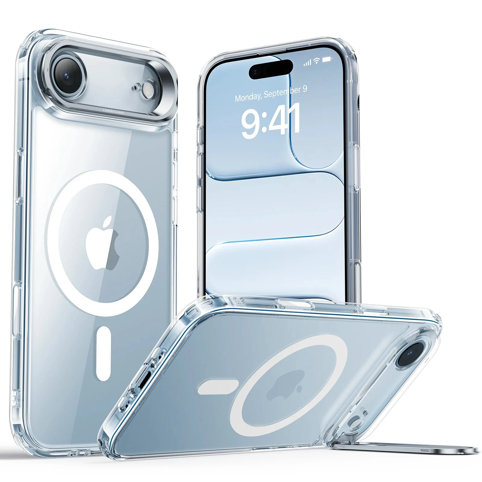 Θήκη ESR Classic Hybrid with Stash Stand (Camera Control Button) HaloLock MagSafe Clear iPhone Air ΘΗΚΕΣ ESR Θήκη ESR Classic Hybrid with Stash Stand (Camera Control Button) HaloLock MagSafe Clear iPhone Air