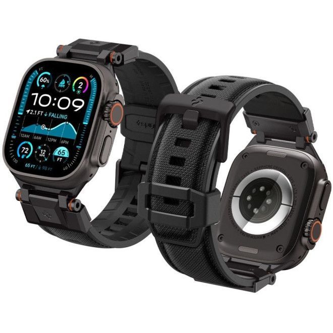 Λουράκι Spigen DuraPro Armor Black Edition Apple Watch 44/45/46/49mm APPLE WATCH Spigen Λουράκι Spigen DuraPro Armor Black Edition Apple Watch 44/45/46/49mm