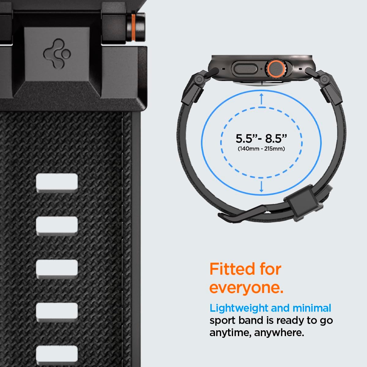 Λουράκι Spigen DuraPro Armor Black Edition Apple Watch 44/45/46/49mm APPLE WATCH Spigen Λουράκι Spigen DuraPro Armor Black Edition Apple Watch 44/45/46/49mm - Image 3