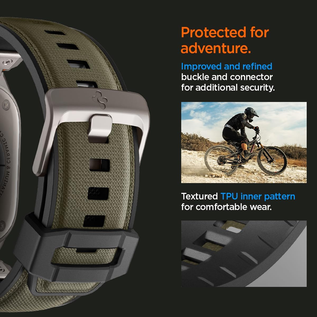Λουράκι Spigen DuraPro Armor Military Green Apple Watch 44/45/46/49mm APPLE WATCH Spigen Λουράκι Spigen DuraPro Armor Military Green Apple Watch 44/45/46/49mm - Image 4