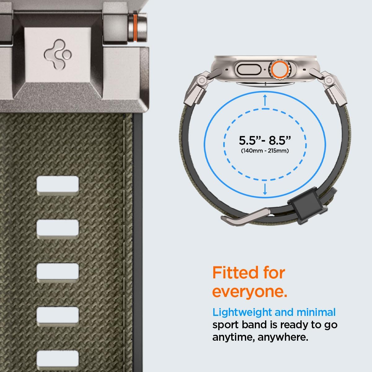 Λουράκι Spigen DuraPro Armor Military Green Apple Watch 44/45/46/49mm APPLE WATCH Spigen Λουράκι Spigen DuraPro Armor Military Green Apple Watch 44/45/46/49mm - Image 2