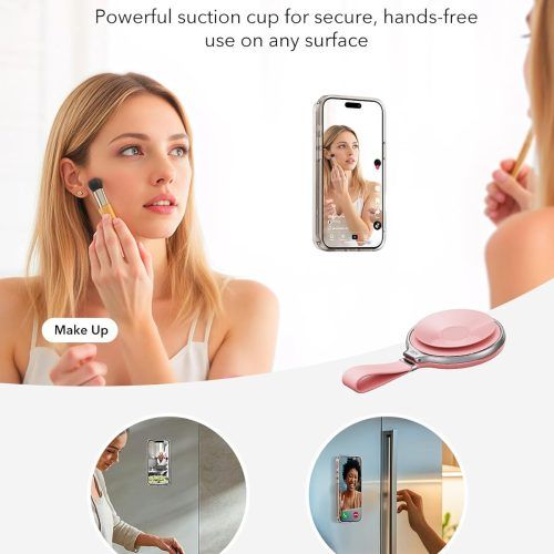 Alternative view of ESR Suction Cup Phone Mount HaloLock MagSafe Pink