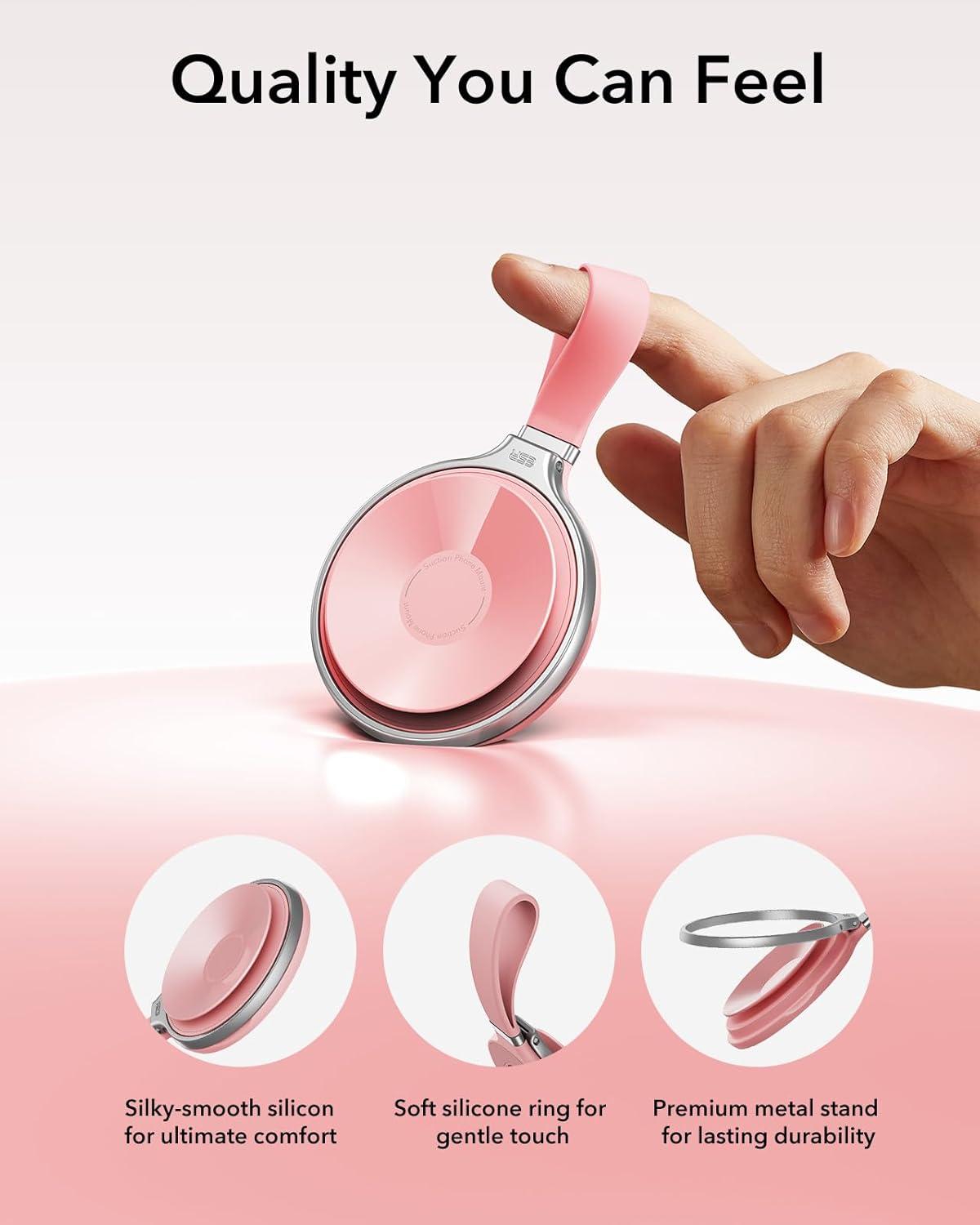 ESR Suction Cup Phone Mount HaloLock MagSafe Pink MAGSAFE GADGETS ESR ESR Suction Cup Phone Mount HaloLock MagSafe Pink - Image 7