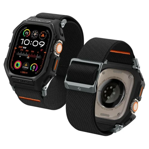 Alternative view of Θήκη+Λουράκι Spigen Lite Fit Pro Matte Black Apple Watch 49mm