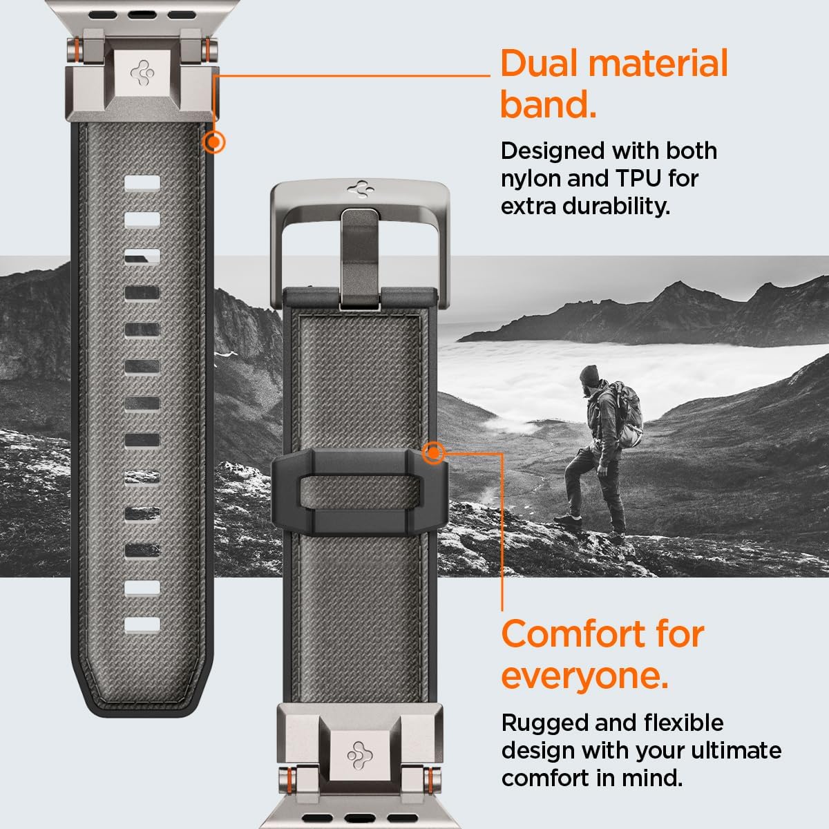 Λουράκι Spigen DuraPro Armor Grey Apple Watch 44/45/46/49mm APPLE WATCH Spigen Λουράκι Spigen DuraPro Armor Grey Apple Watch 44/45/46/49mm - Image 6