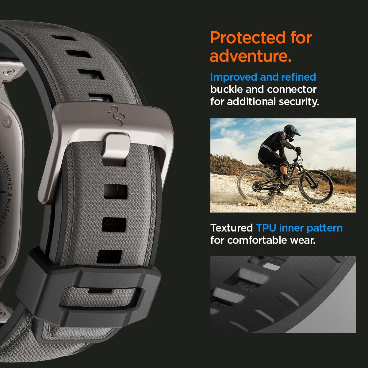 Λουράκι Spigen DuraPro Armor Grey Apple Watch 44/45/46/49mm APPLE WATCH Spigen Λουράκι Spigen DuraPro Armor Grey Apple Watch 44/45/46/49mm - Image 4