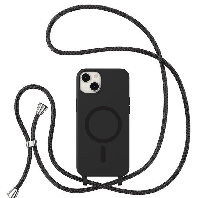 Θήκη Orso Soft TPU Κορδόνι Magsafe Black iPhone 13/14 ΘΗΚΕΣ Orso Θήκη Orso Soft TPU Κορδόνι Magsafe Black iPhone 13/14