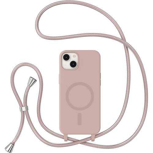 Θήκη Orso Soft TPU Κορδόνι Magsafe Dusty Rose iPhone 13/14