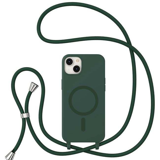 Θήκη Orso Soft TPU Κορδόνι Magsafe Forest Green iPhone 13/14 ΘΗΚΕΣ Orso Θήκη Orso Soft TPU Κορδόνι Magsafe Forest Green iPhone 13/14