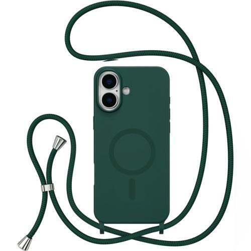 Θήκη Orso Soft TPU Κορδόνι Magsafe Forest Green iPhone 17
