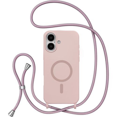 Θήκη Orso Soft TPU Κορδόνι Magsafe Dusty Rose iPhone 17
