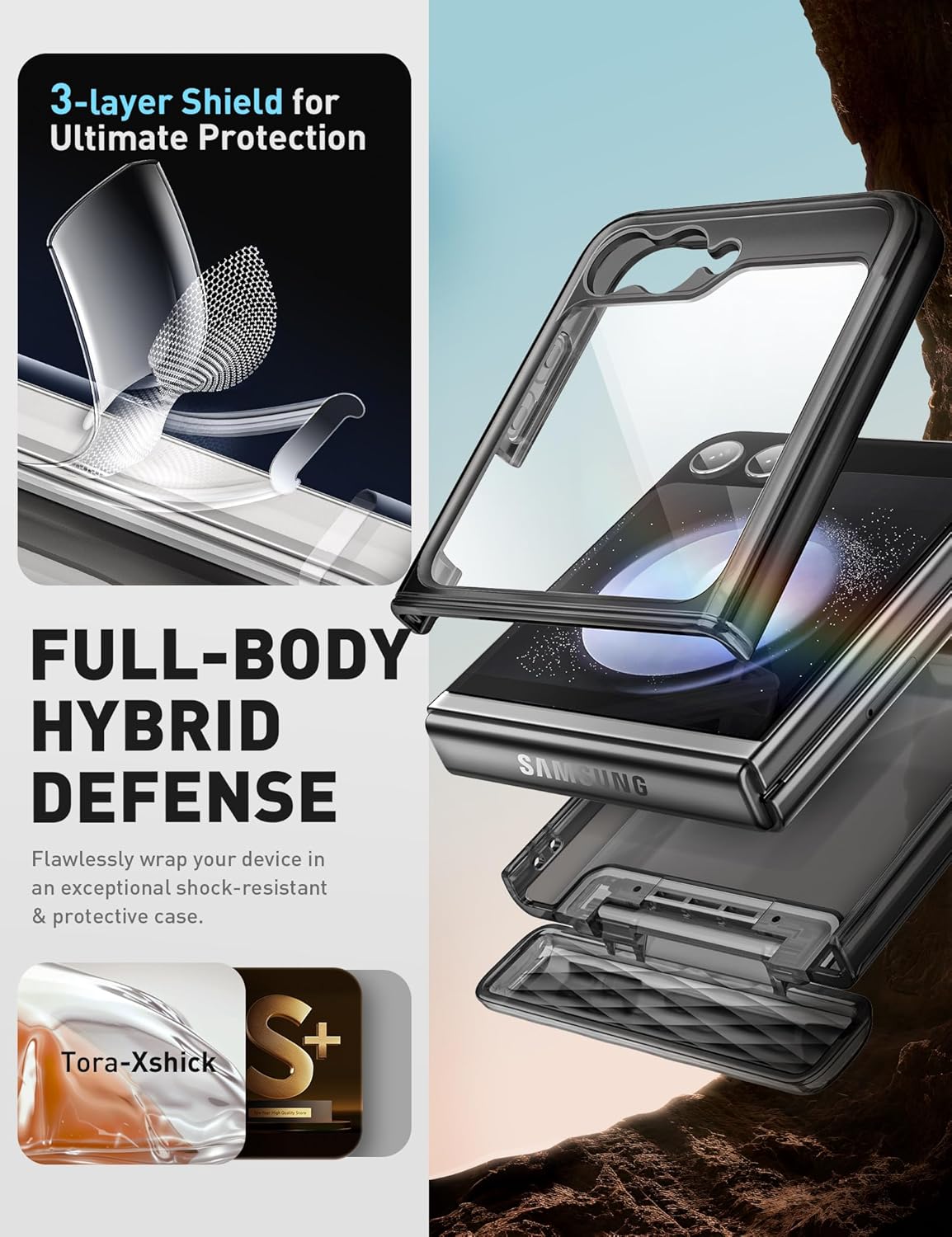 Θήκη i-Blason Cosmo Magsafe Frost Black Samsung Galaxy Z Flip6/Z Flip7 FE ΘΗΚΕΣ i-Blason Θήκη i-Blason Cosmo Magsafe Frost Black Samsung Galaxy Z Flip6/Z Flip7 FE - Image 3