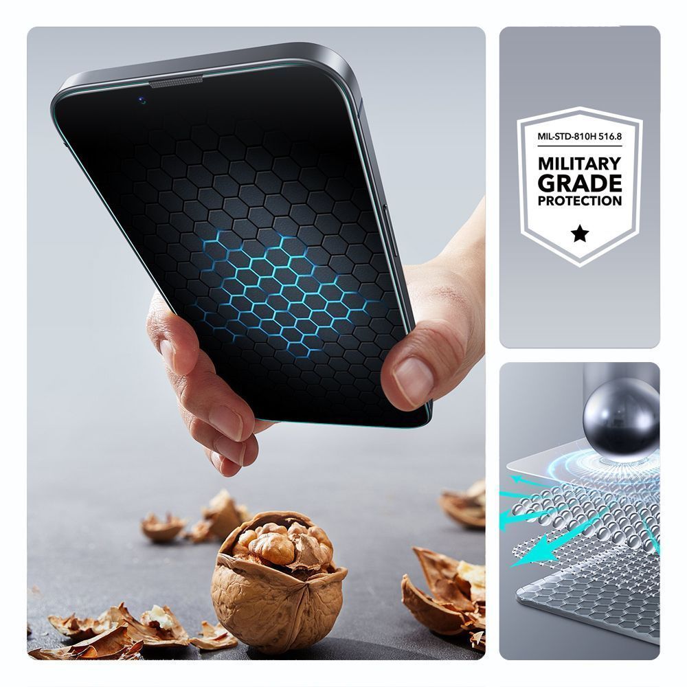ESR UltraFit Classic Tempered Glass iPhone 17e/16e/13/13 Pro/14 (2-Pack) ΠΡΟΣΤΑΣΙΑ ΟΘΟΝΗΣ ESR ESR UltraFit Classic Tempered Glass iPhone 17e/16e/13/13 Pro/14 (2-Pack) - Image 5