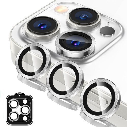 Orso Lens Camera Tempered Glass Silver iPhone 15 Pro/15 Pro Max/16 Pro/16 Pro Max ΠΡΟΣΤΑΣΙΑ ΟΘΟΝΗΣ Orso Orso Lens Camera Tempered Glass Silver iPhone 15 Pro/15 Pro Max/16 Pro/16 Pro Max