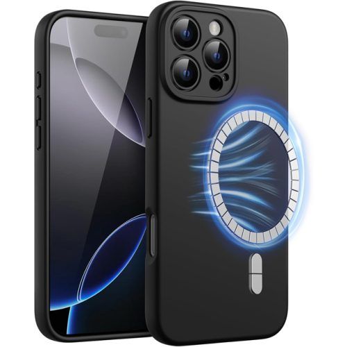 Θήκη Orso Liquid Silicone Magsafe Black iPhone 16 Pro Max