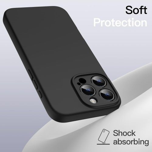 Alternative view of Θήκη Orso Liquid Silicone Magsafe Black iPhone 16 Pro Max