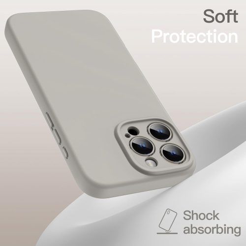 Alternative view of Θήκη Orso Liquid Silicone Magsafe Titanium Grey iPhone 16 Pro Max