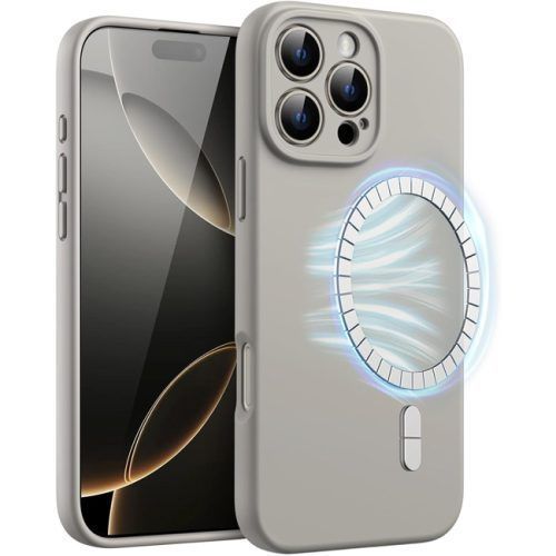 Θήκη Orso Liquid Silicone Magsafe Titanium Grey iPhone 16 Pro Max