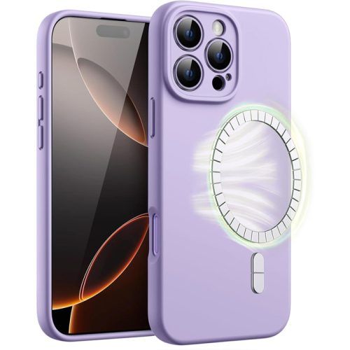 Θήκη Orso Liquid Silicone Magsafe Violet iPhone 15 Pro Max