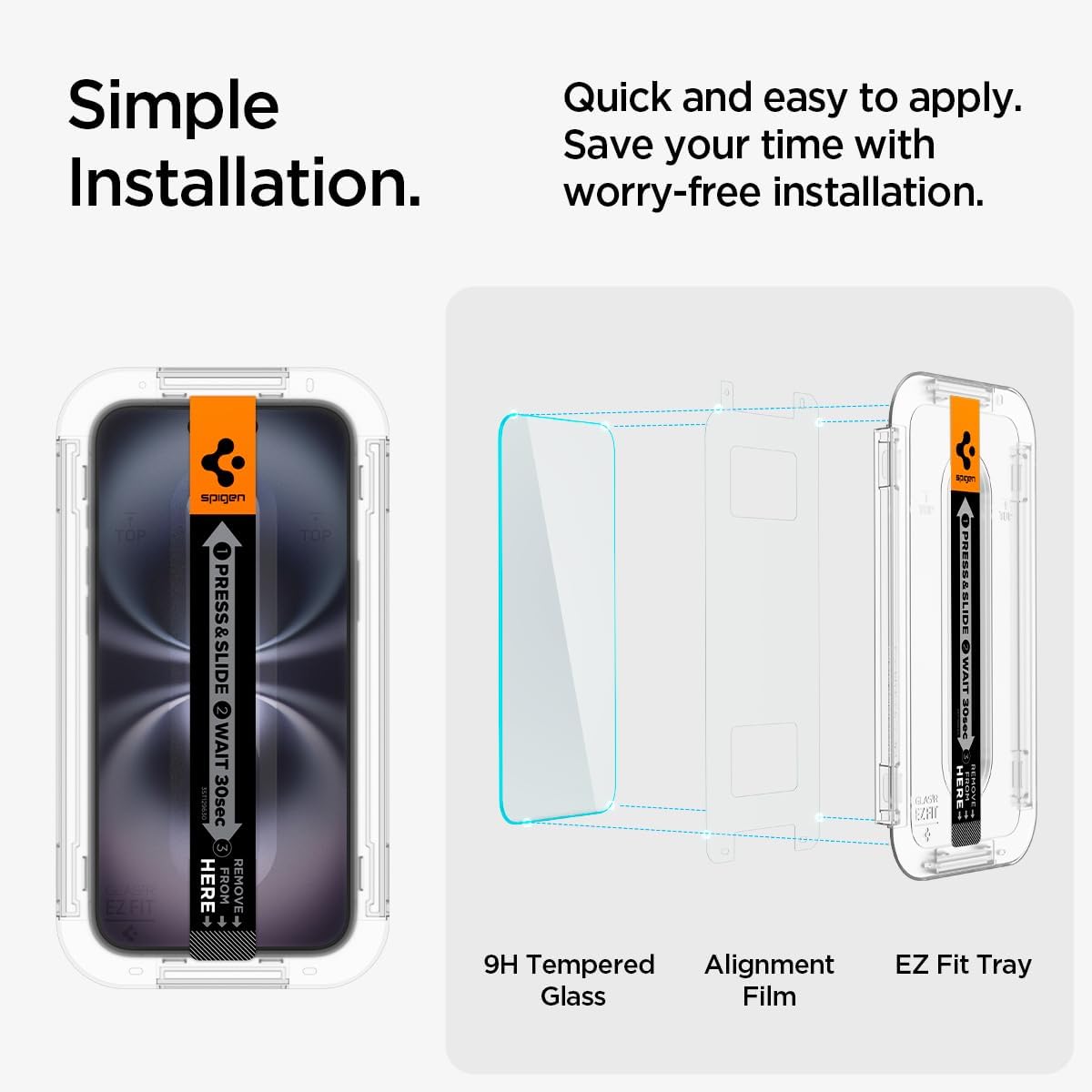 Spigen EZ Fit GLAS.tR Tempered Glass iPhone 14 Pro Max (2-Pack) ΠΡΟΣΤΑΣΙΑ ΟΘΟΝΗΣ Spigen Spigen EZ Fit GLAS.tR Tempered Glass iPhone 14 Pro Max (2-Pack) - Image 6