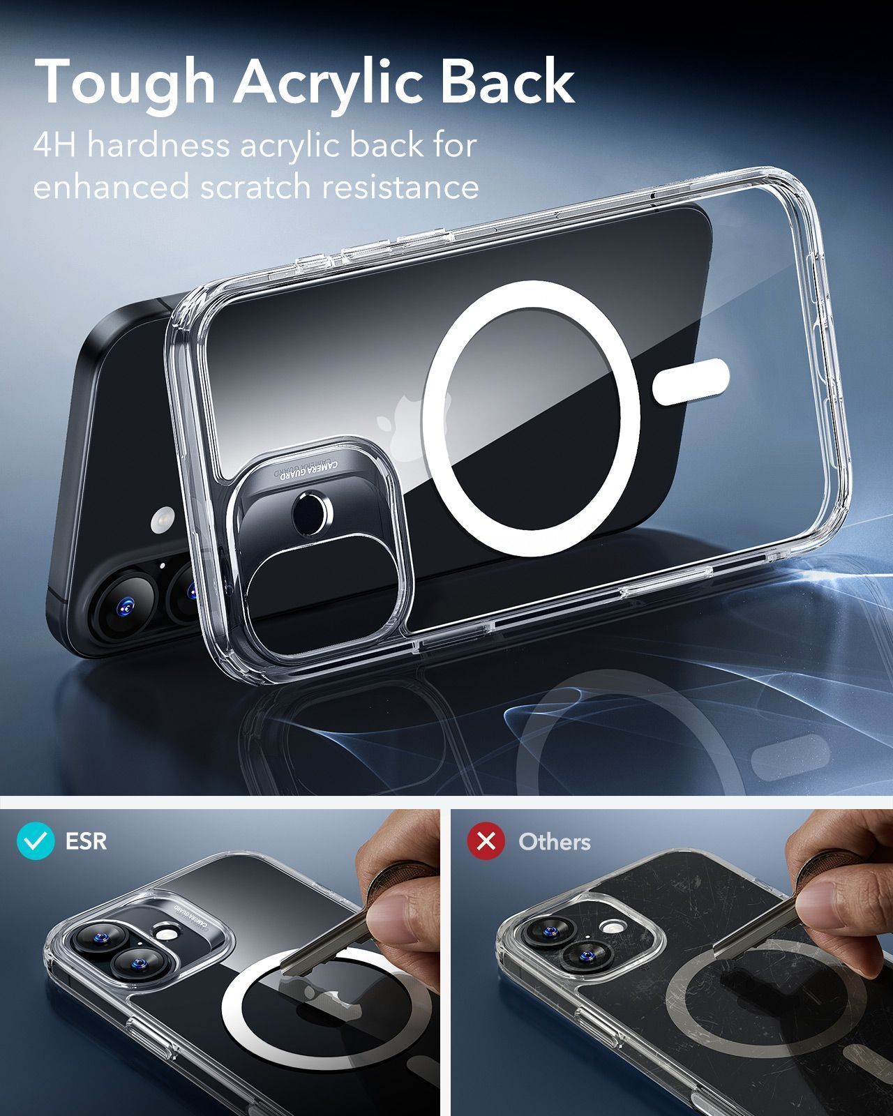 Θήκη ESR Classic Hybrid (Camera Control Button) MagSafe Clear iPhone Air ΘΗΚΕΣ ESR Θήκη ESR Classic Hybrid (Camera Control Button) MagSafe Clear iPhone Air - Image 3