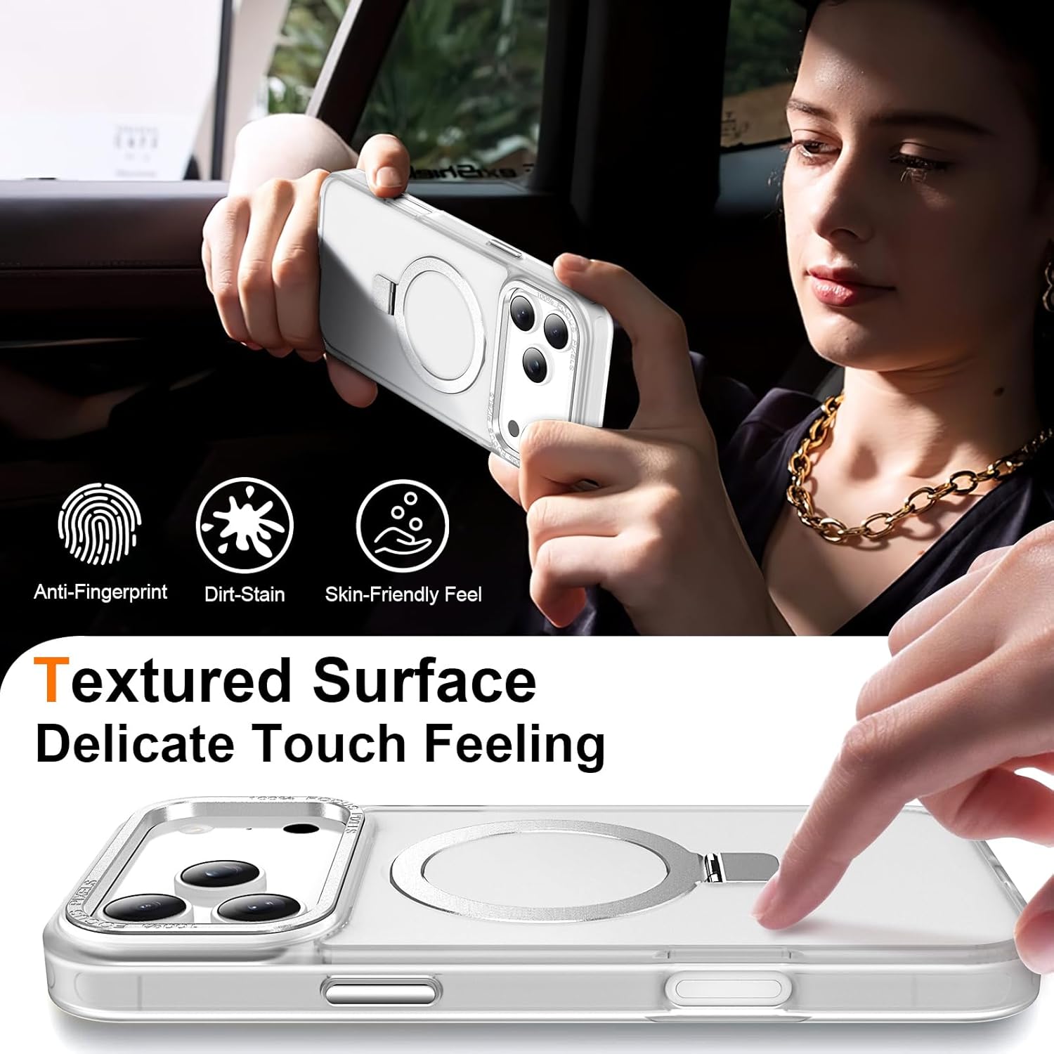 Θήκη Orso Ostand Hybrid Focus Frosted Clear iPhone 17 Pro Max ΘΗΚΕΣ Orso Θήκη Orso Ostand Hybrid Focus Frosted Clear iPhone 17 Pro Max - Image 5