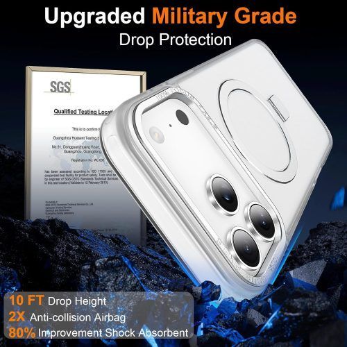 Alternative view of Θήκη Orso Ostand Hybrid Focus Frosted Clear iPhone 17 Pro