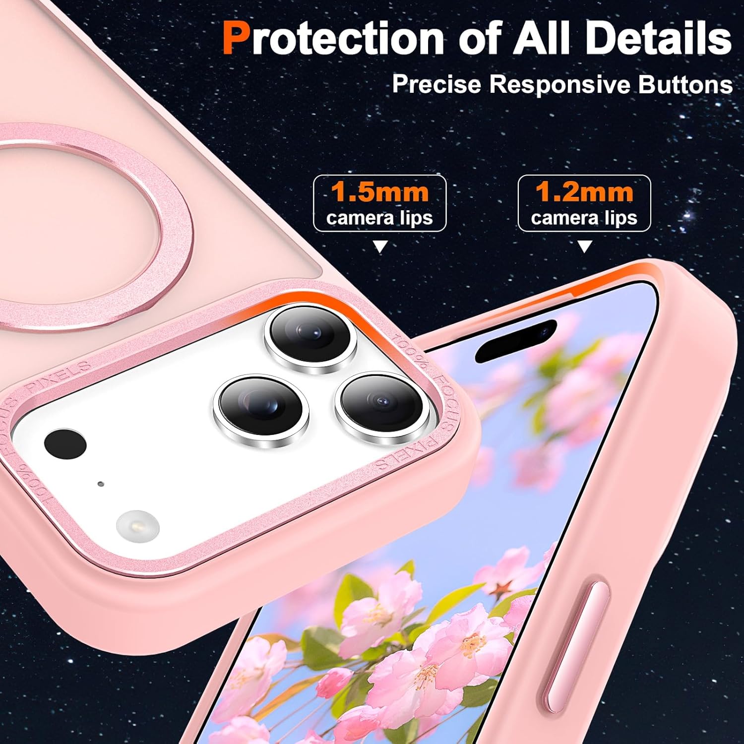Θήκη Orso Ostand Hybrid Focus Frosted Pink iPhone 17 Pro Max ΘΗΚΕΣ Orso Θήκη Orso Ostand Hybrid Focus Frosted Pink iPhone 17 Pro Max - Image 2