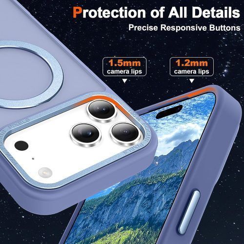 Alternative view of Θήκη Orso Ostand Hybrid Focus Frosted Ultramarine iPhone 17 Pro Max