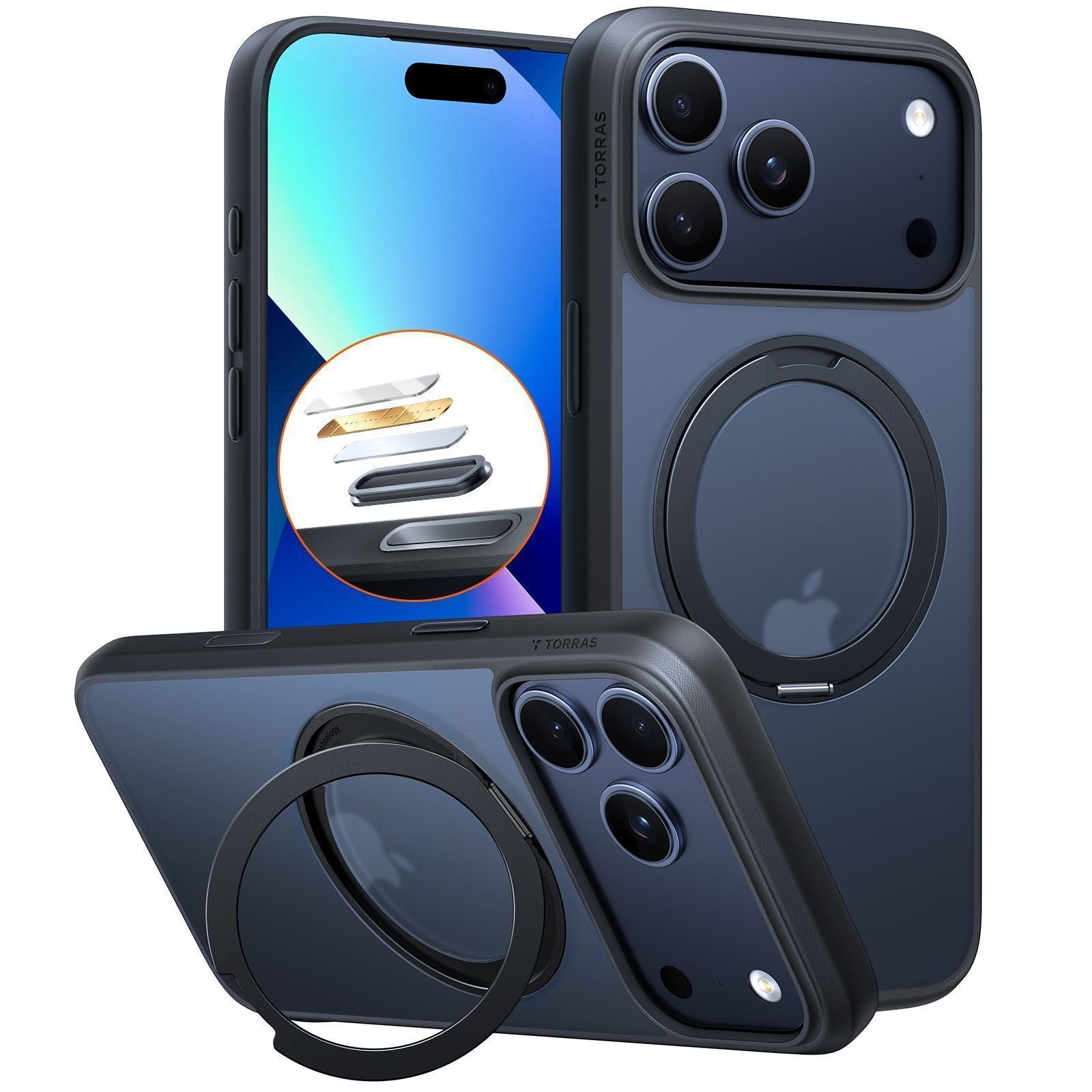 Θήκη Torras Ostand Pro MagSafe Black iPhone 17 Pro ΘΗΚΕΣ TORRAS Θήκη Torras Ostand Pro MagSafe Black iPhone 17 Pro