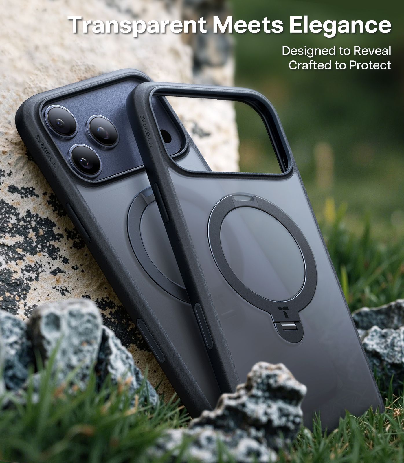 Θήκη Torras Ostand Spin MagSafe Black iPhone 17 Pro ΘΗΚΕΣ TORRAS Θήκη Torras Ostand Spin MagSafe Black iPhone 17 Pro - Image 2
